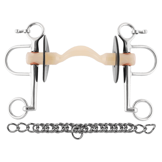 Sprenger Nathe Pelham 20 mm mit weicher Stange Zungenfreiheit und langen Anzügen