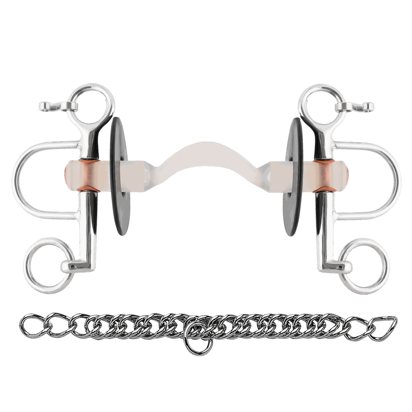 Sprenger Nathe Pelham 20 mm mit harter Stange Zungenfreiheit und kurzen Anzügen