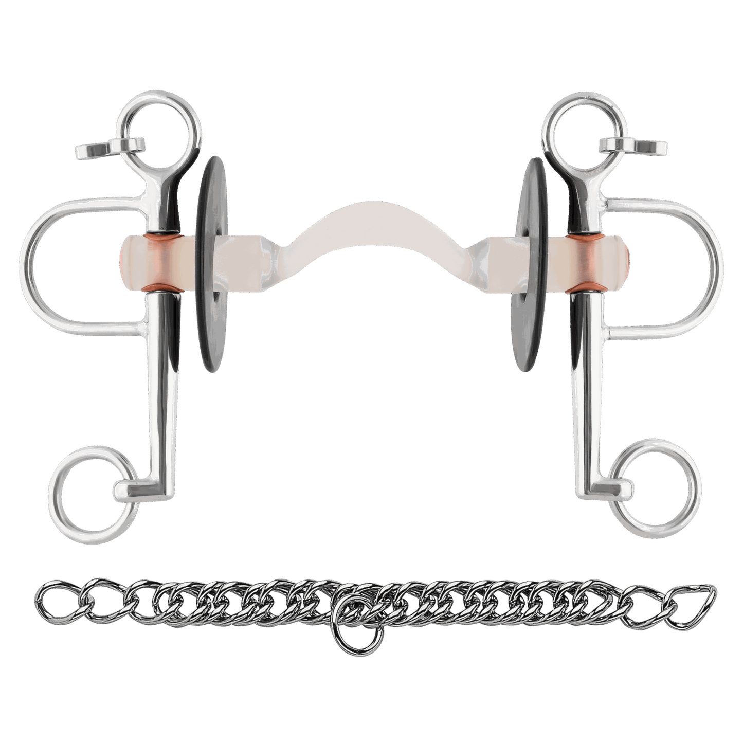 Sprenger Nathe Pelham 20 mm mit harter Stange Zungenfreiheit und langen Anzügen