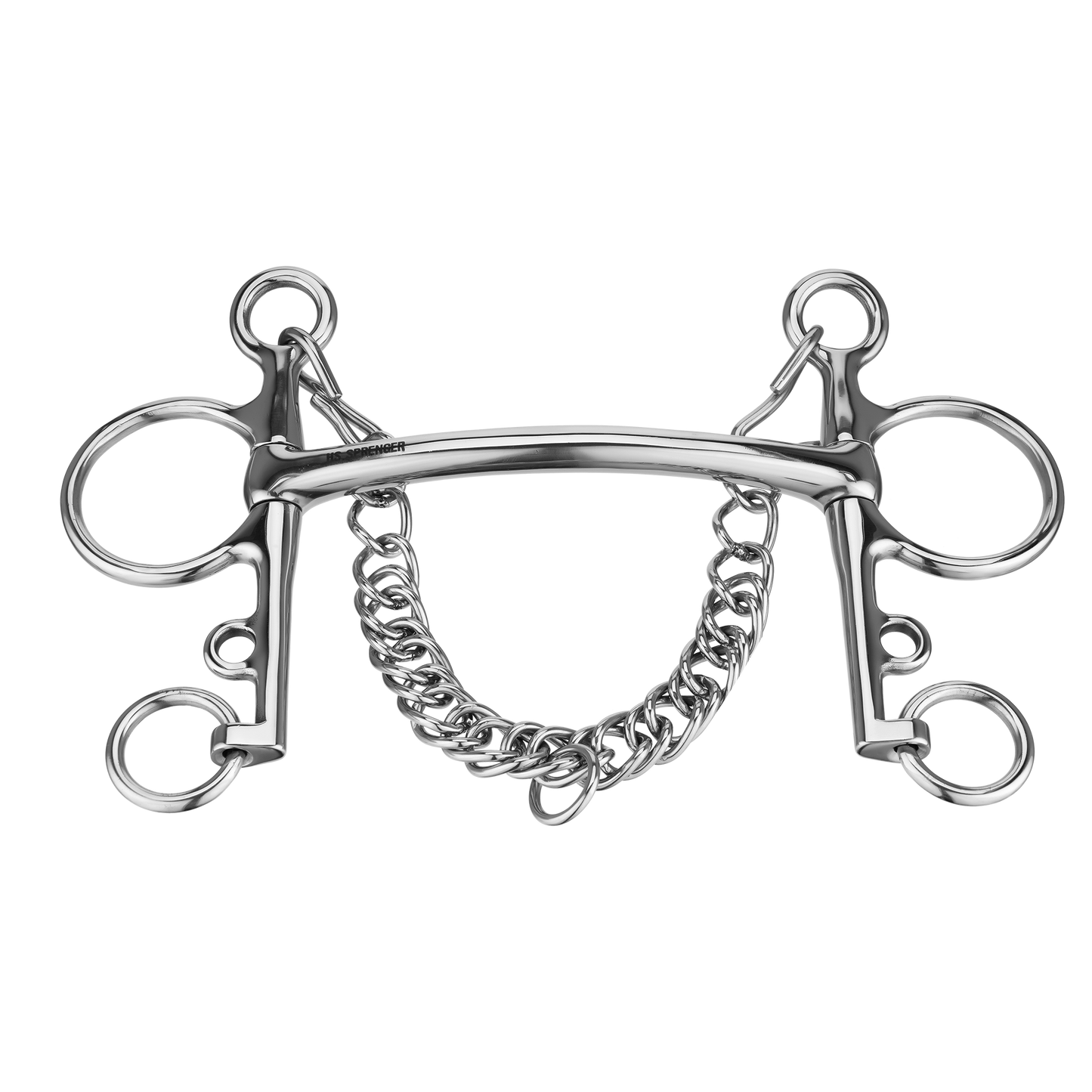 Sprenger Pelham 12 mm gebogene Stange langer Unterzug Edelstahl