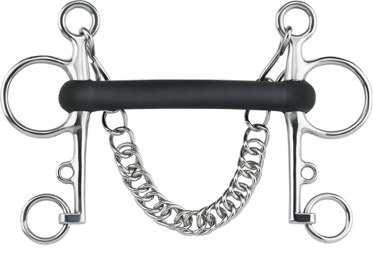 Sprenger Pelham Stangengebiss 18mm Gummi flexibel