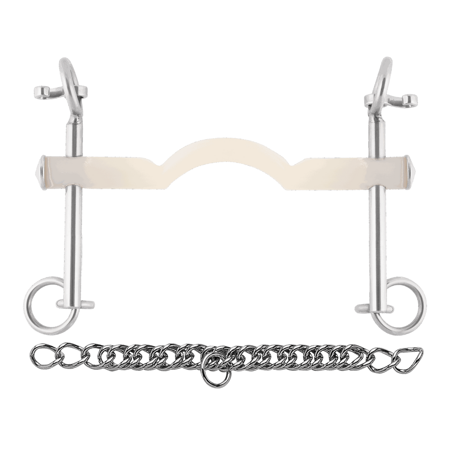 Sprenger Nathe Kandare 15 mm mit Zungenfreiheit und kurzen Anzügen Thermoplast