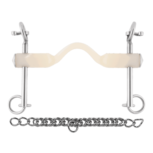 Sprenger Nathe Kandare 20 mm mit Zungenfreiheit und kurzen Anzügen Thermoplast