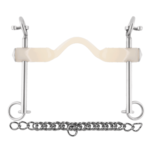 Sprenger Nathe Kandare 20 mm mit Zungenfreiheit und langen Anzügen Thermoplast