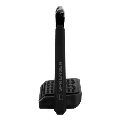 Sprenger Aero-Steigbügel schwarz eloxiert 120 mm Trittweite