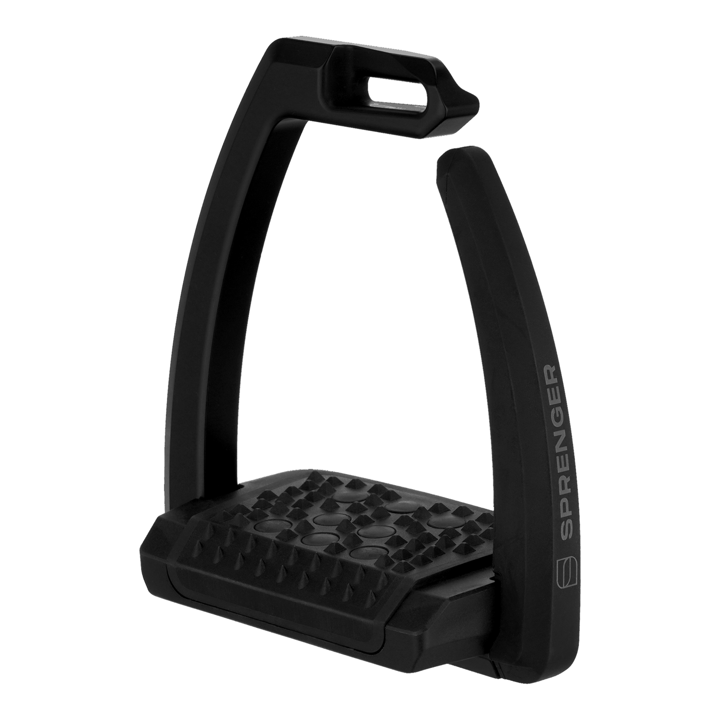 Sprenger Aero-Steigbügel schwarz eloxiert 120 mm Trittweite