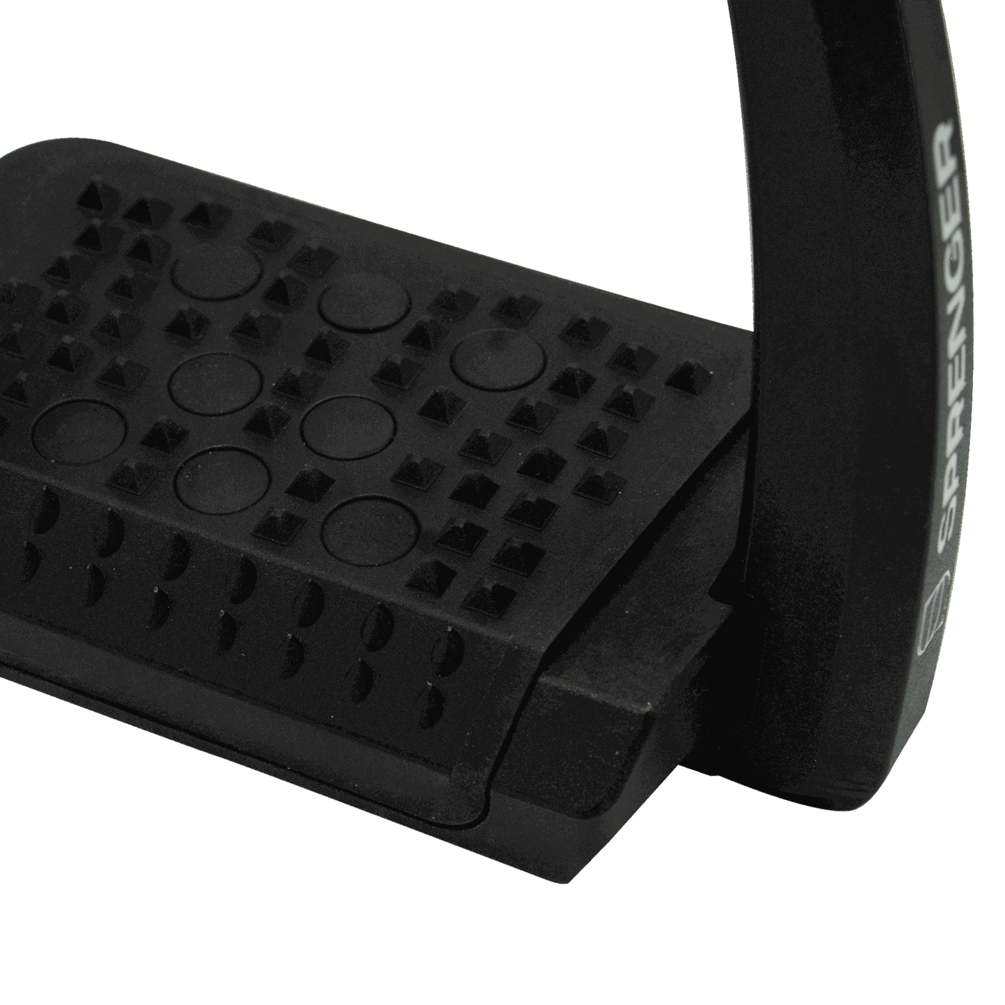 Sprenger Aero-Steigbügel schwarz eloxiert 120 mm Trittweite