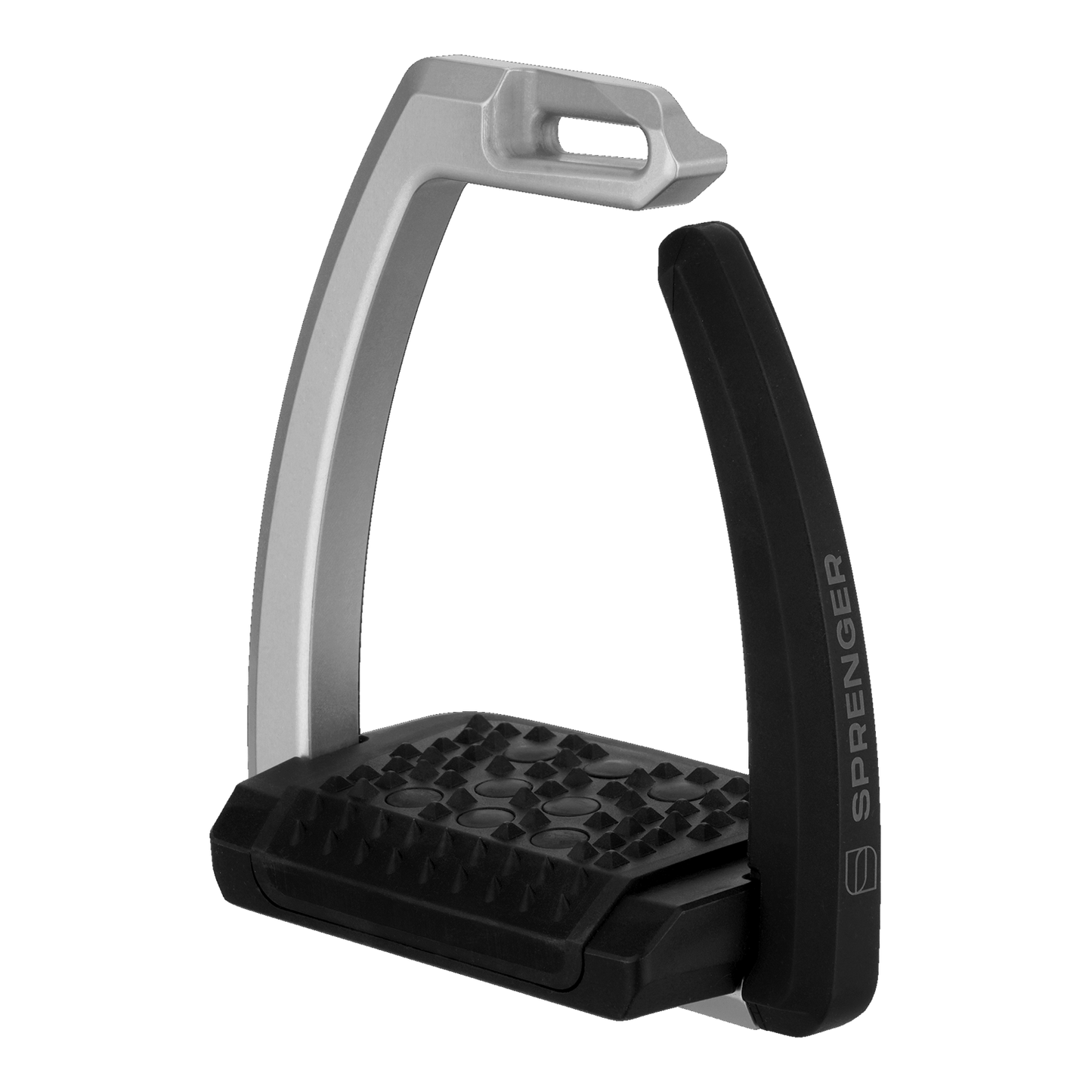 Sprenger Aero-Steigbügel schwarz eloxiert 120 mm Trittweite