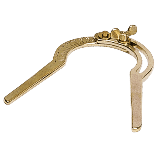 Sprenger Widerristmesser Messing poliert