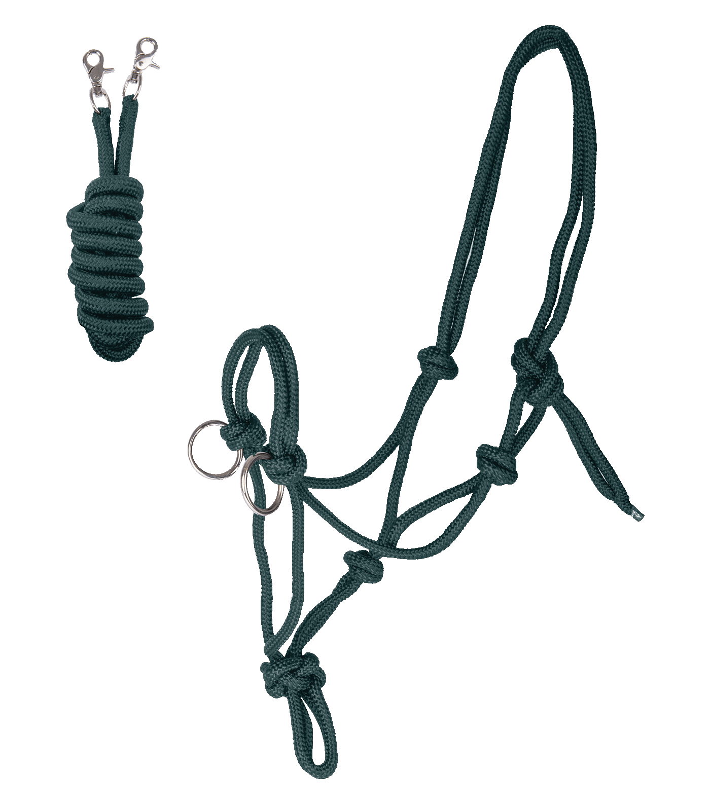 Waldhausen Knotenhalfter mit Zügel durch die Snap-Karabiner abnehmbar
