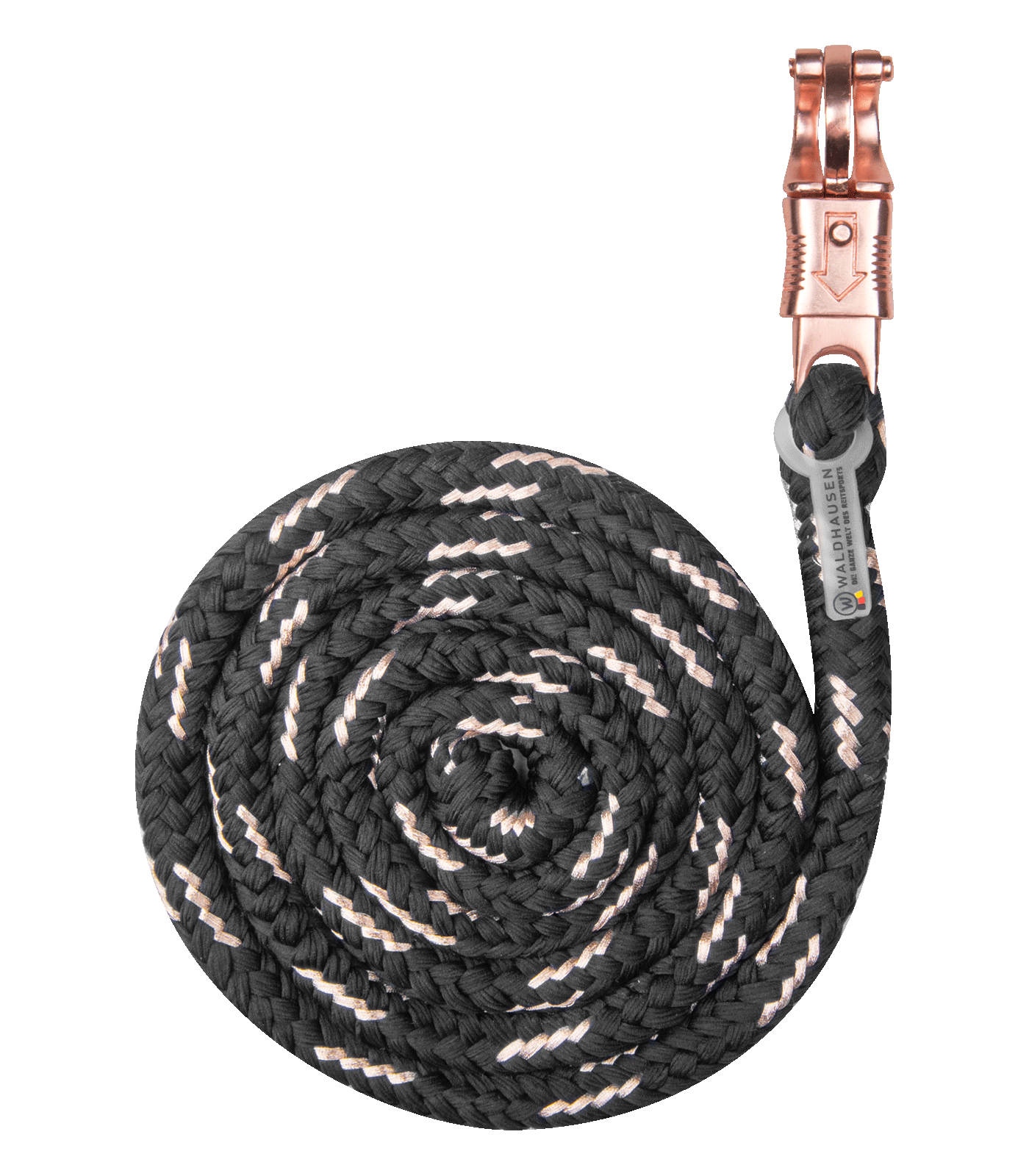 Waldhausen Anbindestrick Rosé, Panikhaken  zwei Farben
