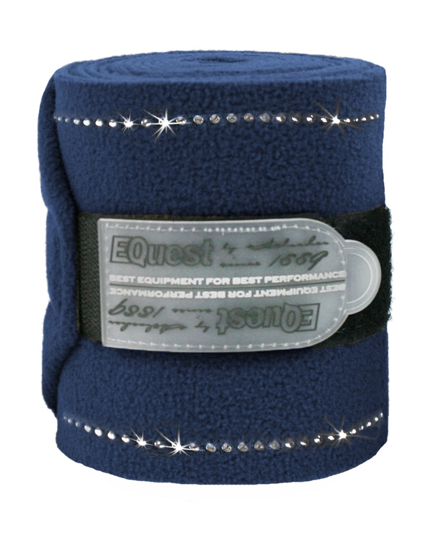 EQuest Bandagen ALPHA FLEECE  Pony Crystal Banding als Set, verschiedene Farben