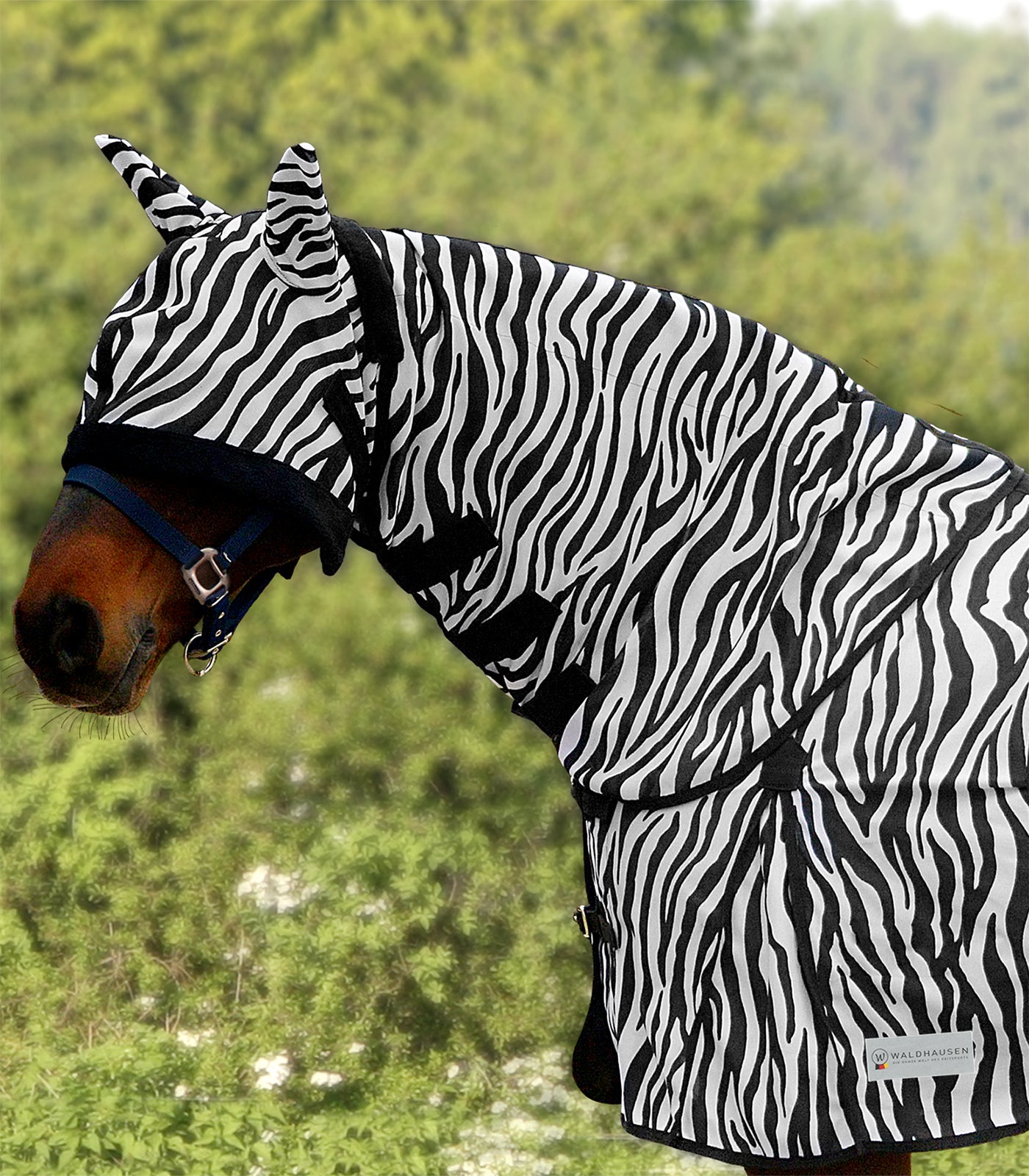 Waldhausen Fliegenhalsdecke Zebra Fliegenschutz