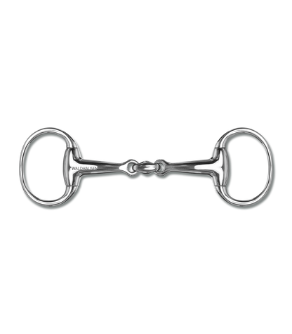 Waldhausen Edelstahl Olivenkopfgebiss doppelt gebrochen, massiv