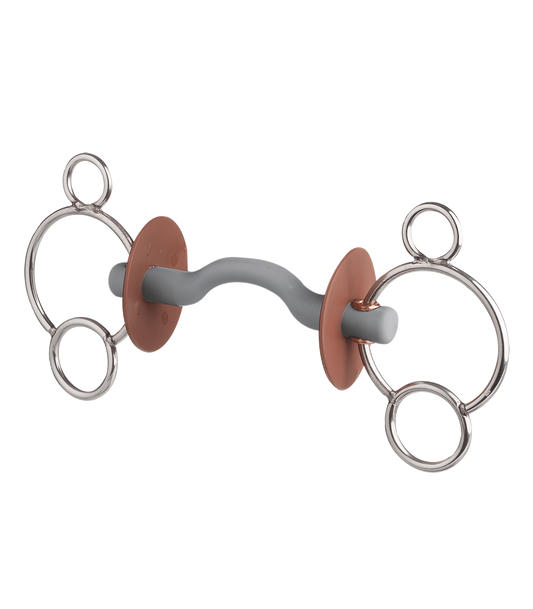 Waldhausen beris 3-Ring Gebiss mit Zungenbogenstange