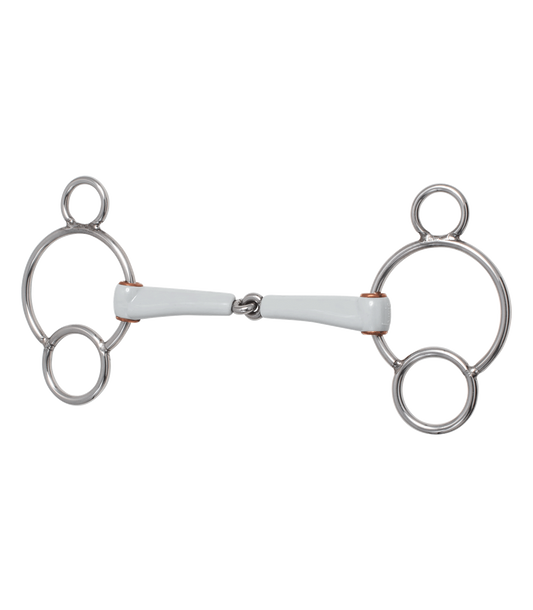 Waldhausen beris 3-Ring Gebiss, einfach gebrochen