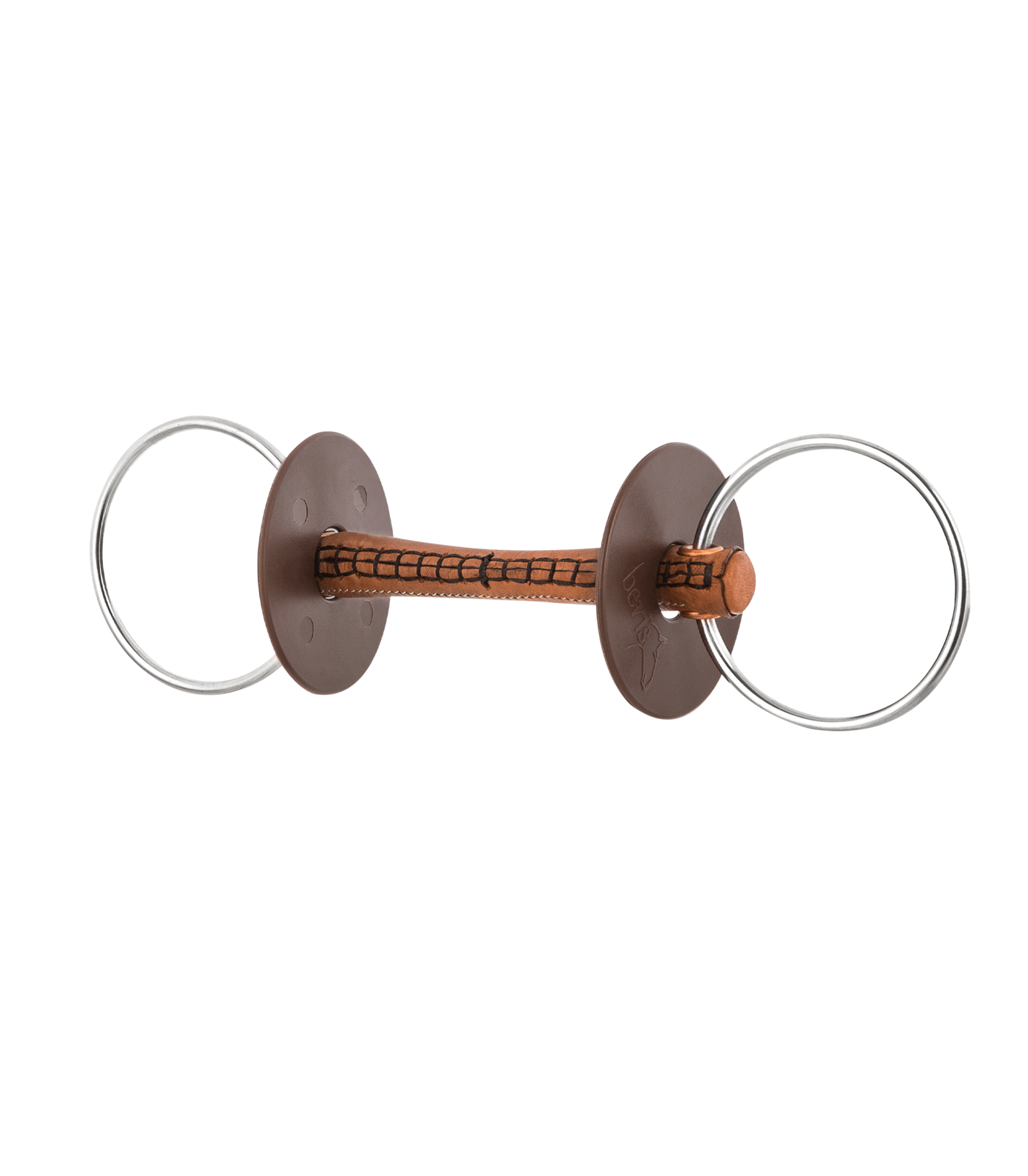 Waldhausen beris Wassertrense mit Lederstange, Ring 7,5 cm