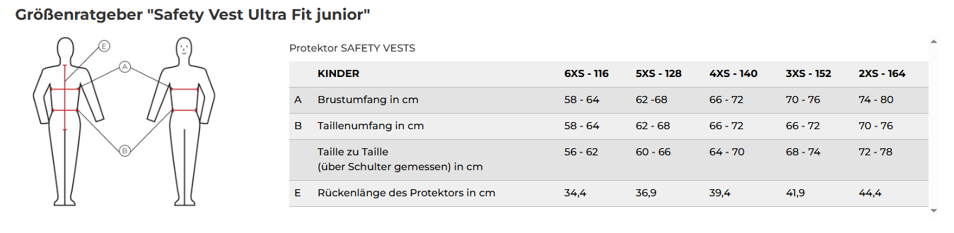 Komperdell Safety Vest Ultra Fit Kinder