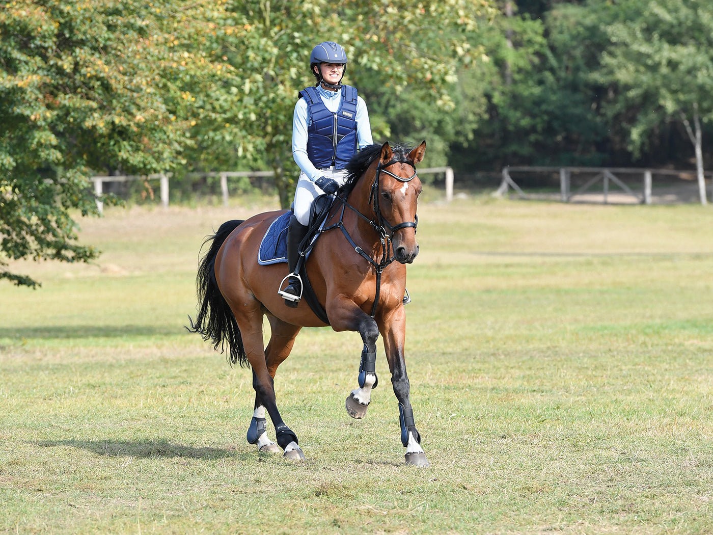 Sicherheitsweste BURGHLEY in blau und schwarz