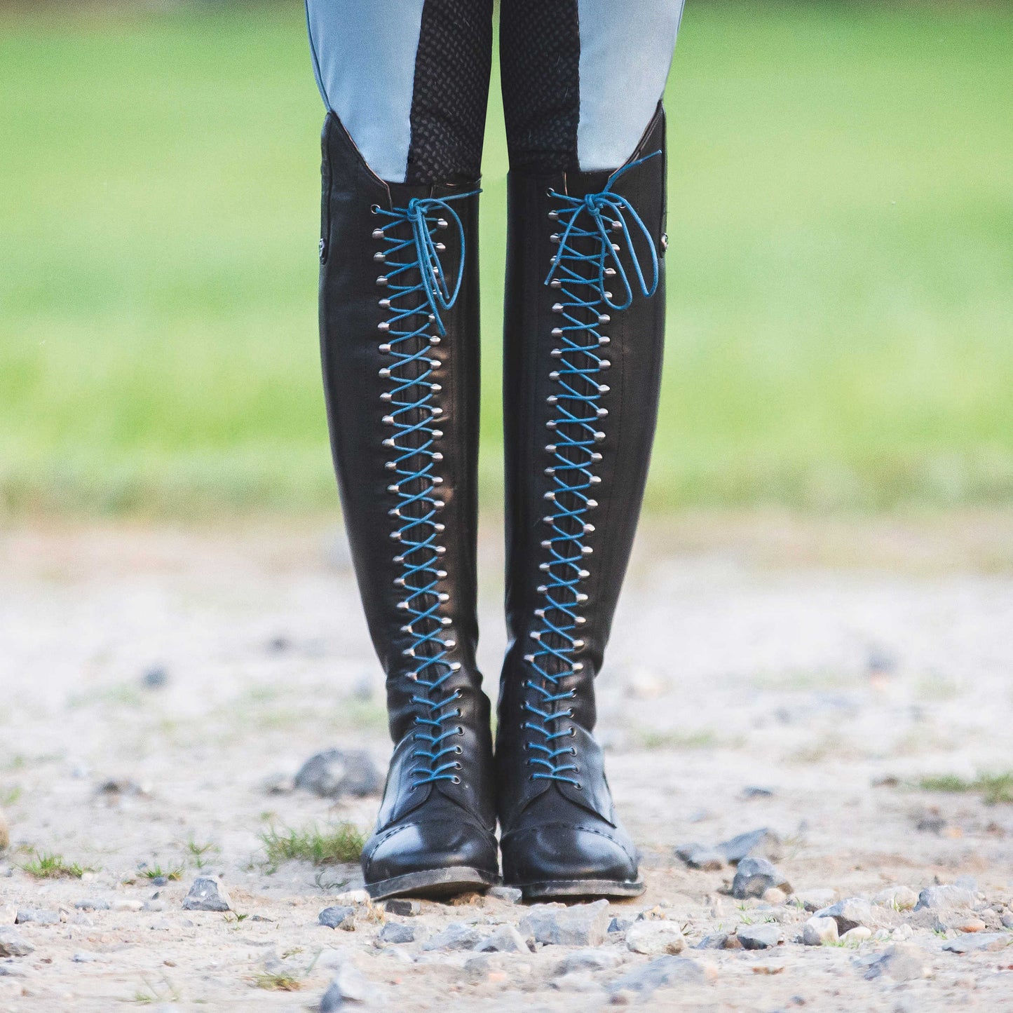 BUSSE Reitstiefel LAVAL schwarz Schnürrstiefel viele Größen