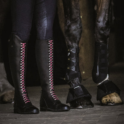 BUSSE Reitstiefel LAVAL schwarz Schnürrstiefel viele Größen