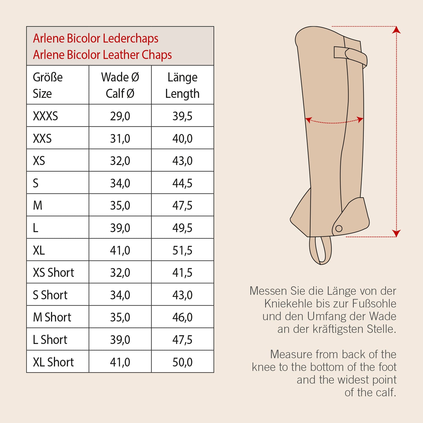 Kieffer Lederchaps ARLENE BICOLOR