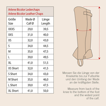 Kieffer Lederchaps ARLENE BICOLOR