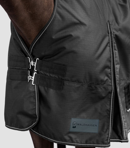 Waldhausen NORDIC Outdoordecke, High Neck, 200 g, schwarz , Regendecke
