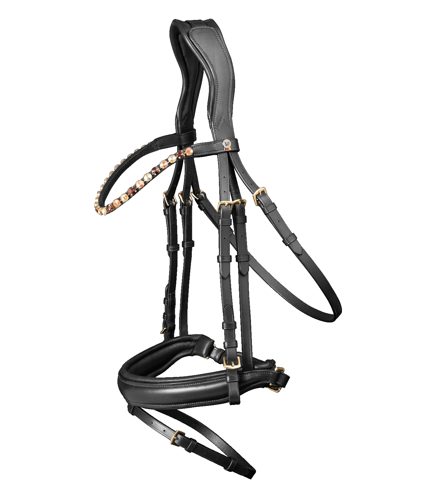 Waldhausen X-Line Trensenzaum Goldheart braun oder schwarz