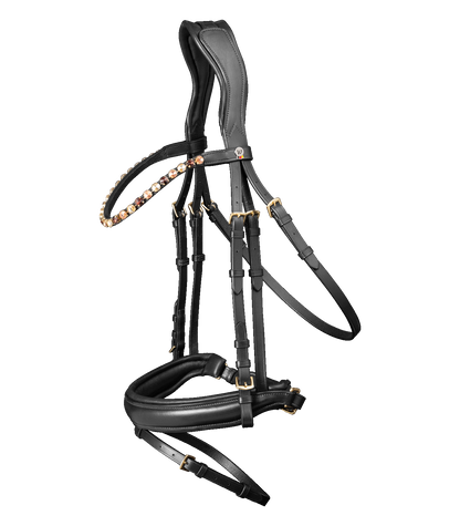 Waldhausen X-Line Trensenzaum Goldheart braun oder schwarz