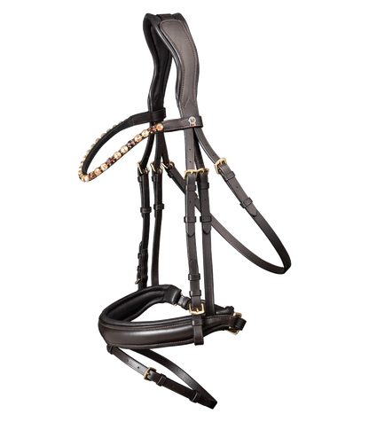 Waldhausen X-Line Trensenzaum Goldheart braun oder schwarz