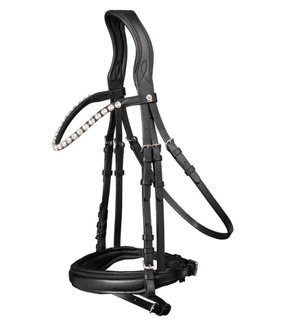 Waldhausen X-Line Trensenzaum Beauty,Englisch kombiniertes Reithalfter, anatomisch