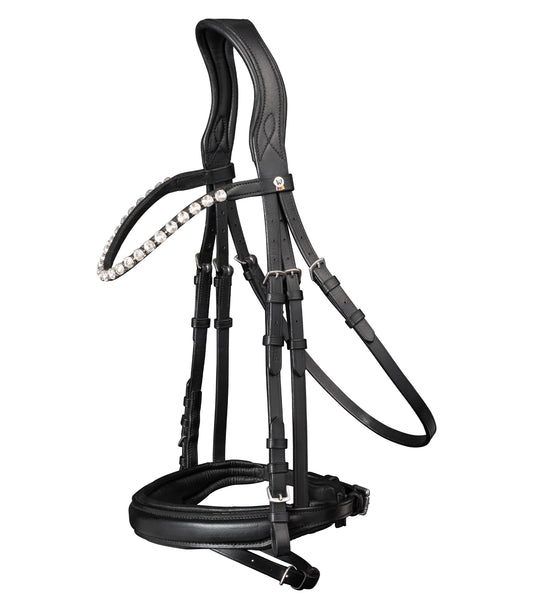 Waldhausen X-Line Trensenzaum Beauty,Englisch kombiniertes Reithalfter, anatomisch