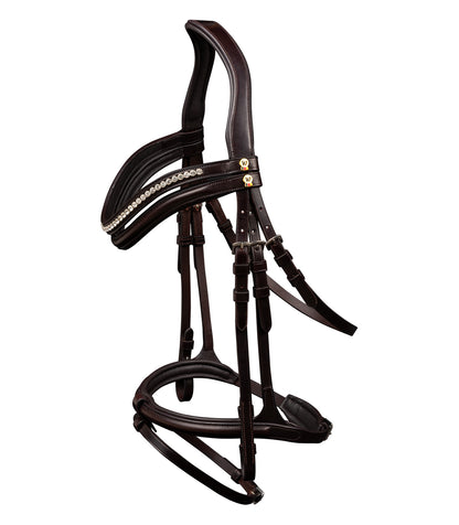 Waldhausen S-Line Trensenzaum Harmony, Englisch kombi.Reithalfter, Leder