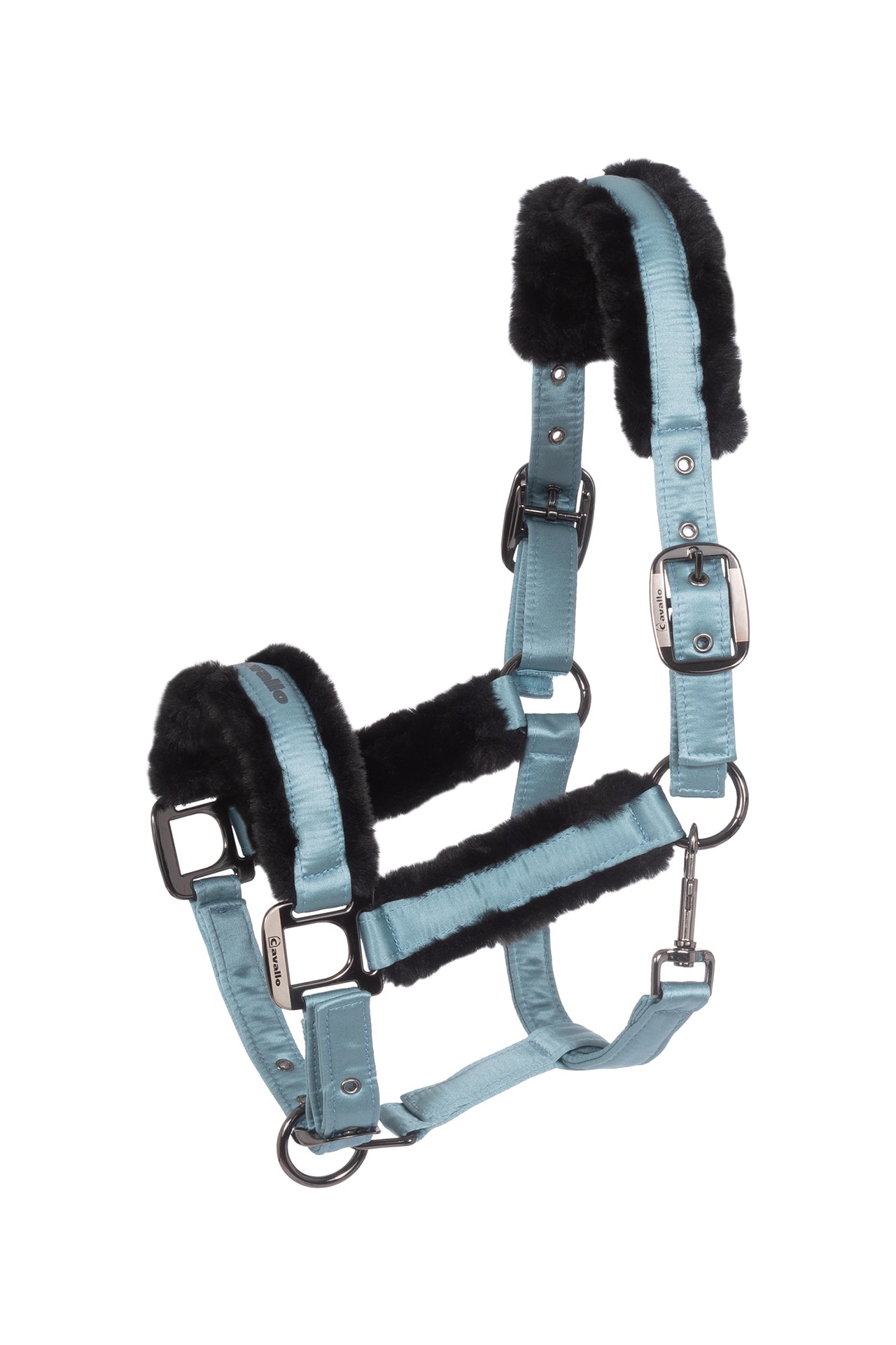 Cavallo Cavaljero Halfter mit Kunstfellpolsterung