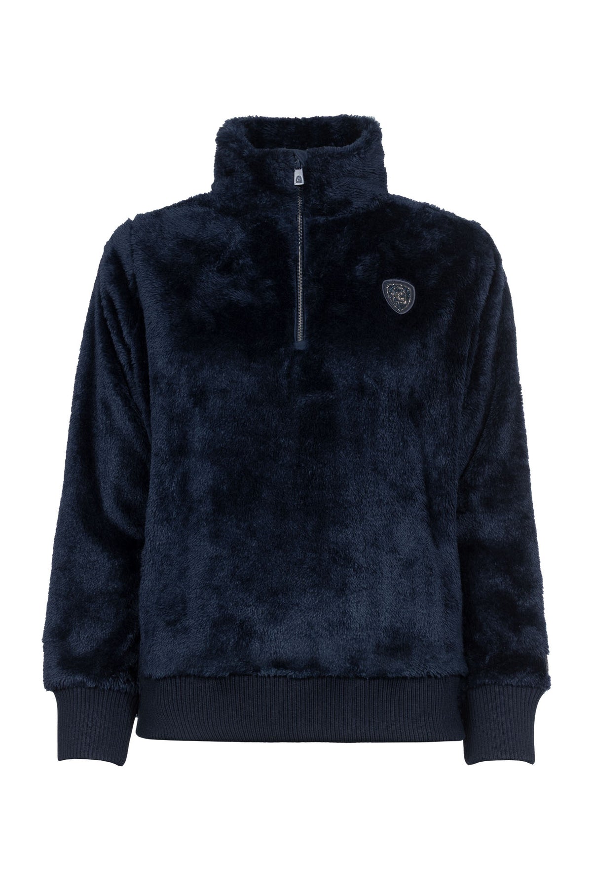 Cavallo CAVALDESI Half-Zip Sweatshirt mit funkelndem Label