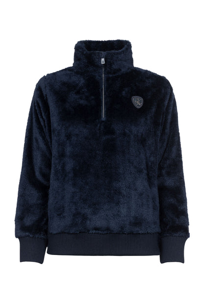 Cavallo CAVALDESI Half-Zip Sweatshirt mit funkelndem Label