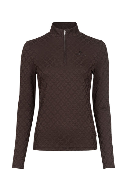Cavallo Cavaldarsha Funktionshirt Jacquard-Stehkragenshirt