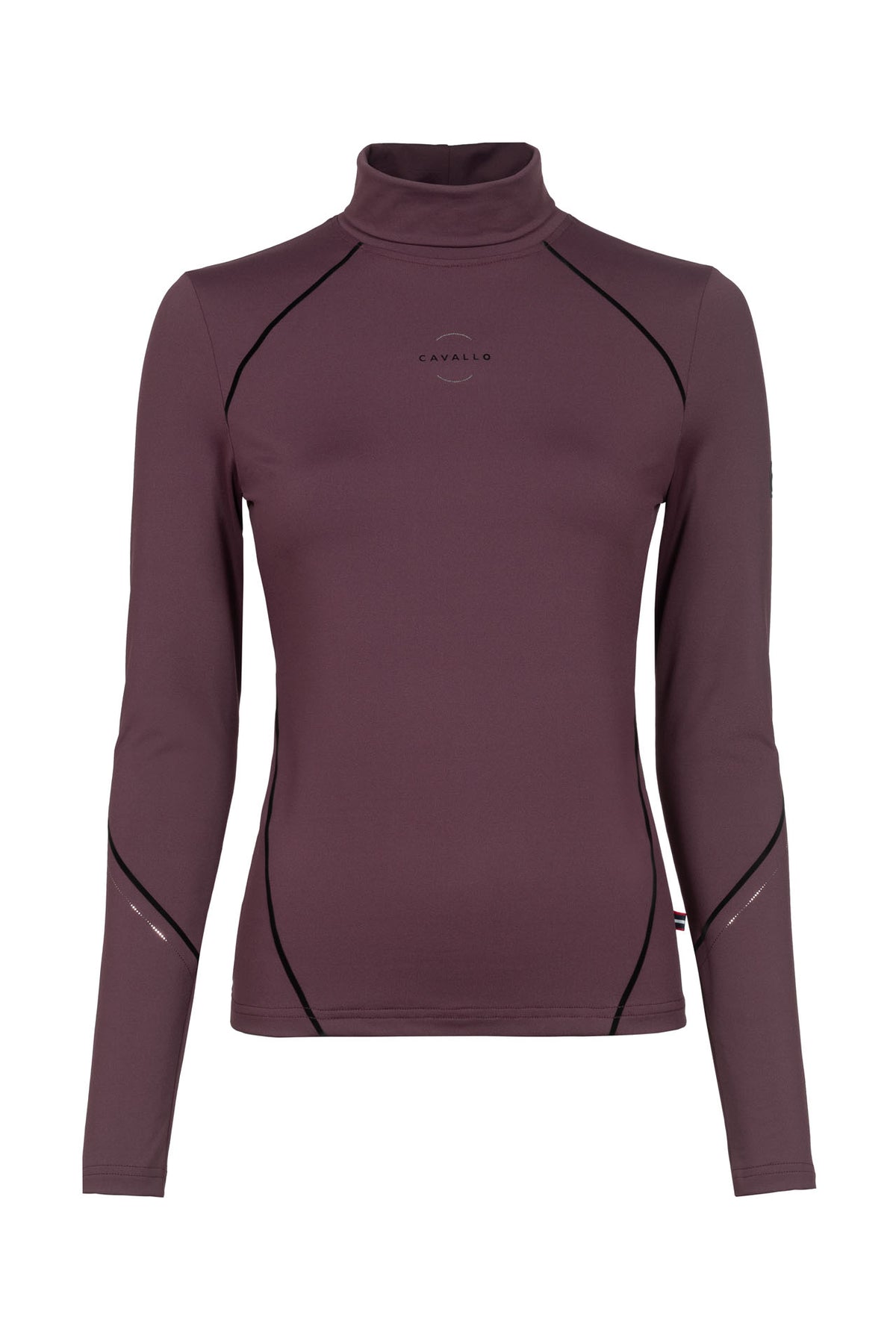 Cavallo Funktions-Rollkragen Shirt Cavaldesa in Schwarz