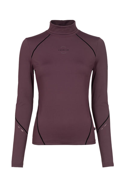 Cavallo Funktions-Rollkragen Shirt Cavaldesa in Schwarz