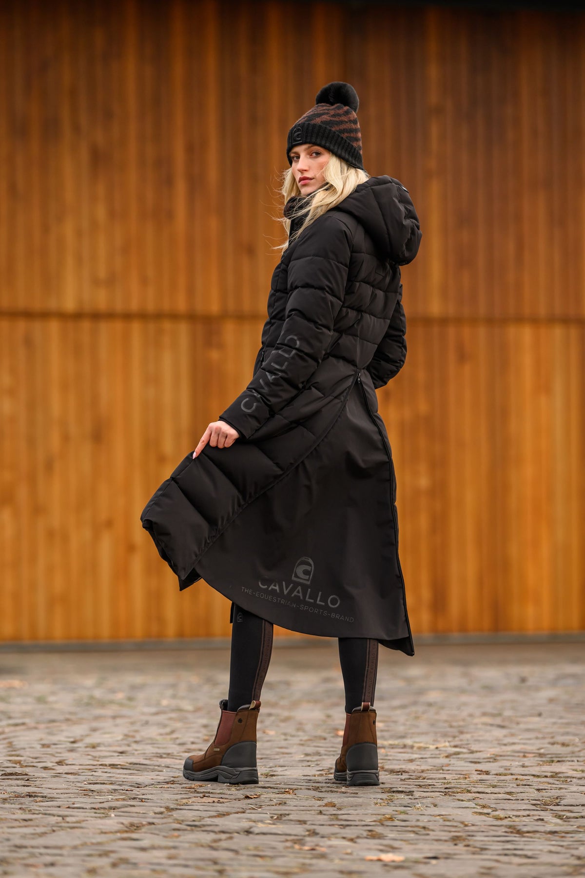 Cavallo Maxi-Mantel CAVALDENI mit großer Kapuze