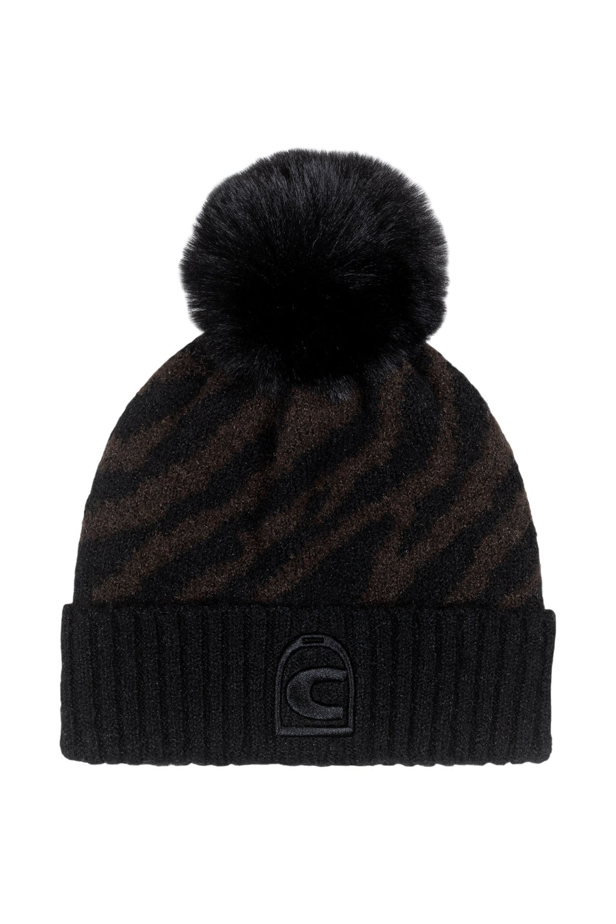 Cavallo CAVALDELMY Strickmütze Zebramuster mit Bommel