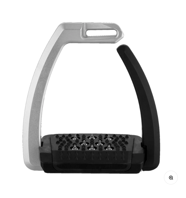 Sprenger Aero Steigbügel mit Spikes schwarz eloxiert 120 mm Trittweite