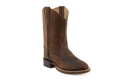 Old West Carson Westernreitstiefel aus Echtleder für Damen, Jugendliche und Kinder