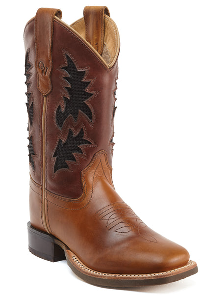 Jama Old West Westernreitstiefel für Kinder und Jugendliche, braun