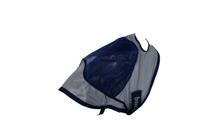 Bucas Buzz-Off Deluxe Fliegenmaske ohne Ohren in blau, Fliegenschutz