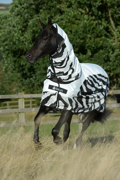 Bucas Buzz-off Rain Zebra & Neck Fliegendecke