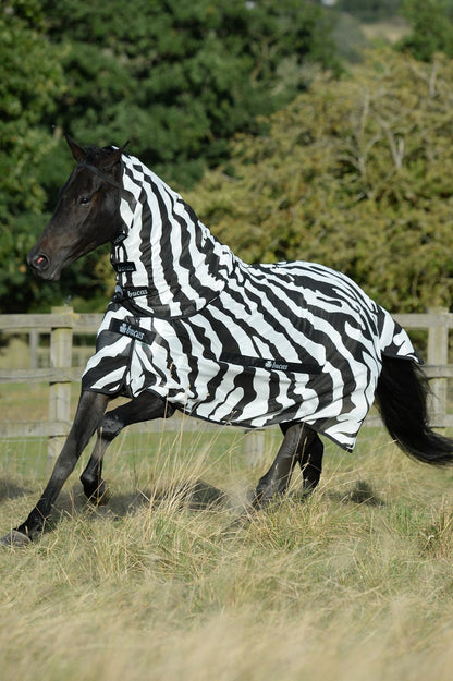 Bucas Buzz-Off Zebra & Neck Fliegendecke