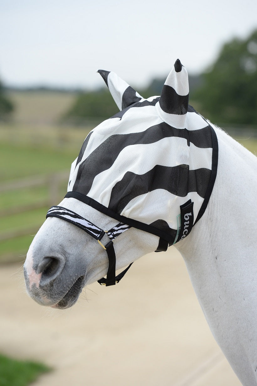 Bucas Buzz-Off Zebra Fly Mask, Fliegenmaske