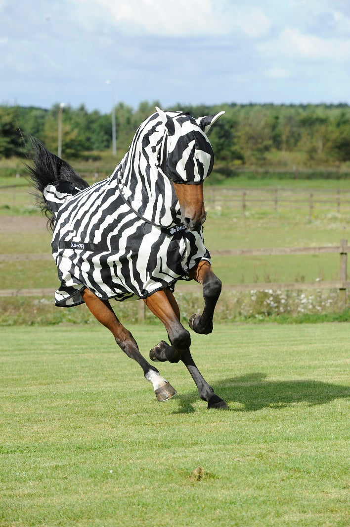 Bucas Buzz-Off Zebra Full-Neck Fliegendecke